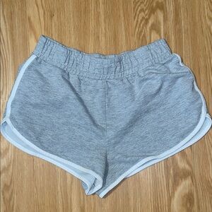 Forever 21 Gray Athletic Shorts with White Trim, size Medium